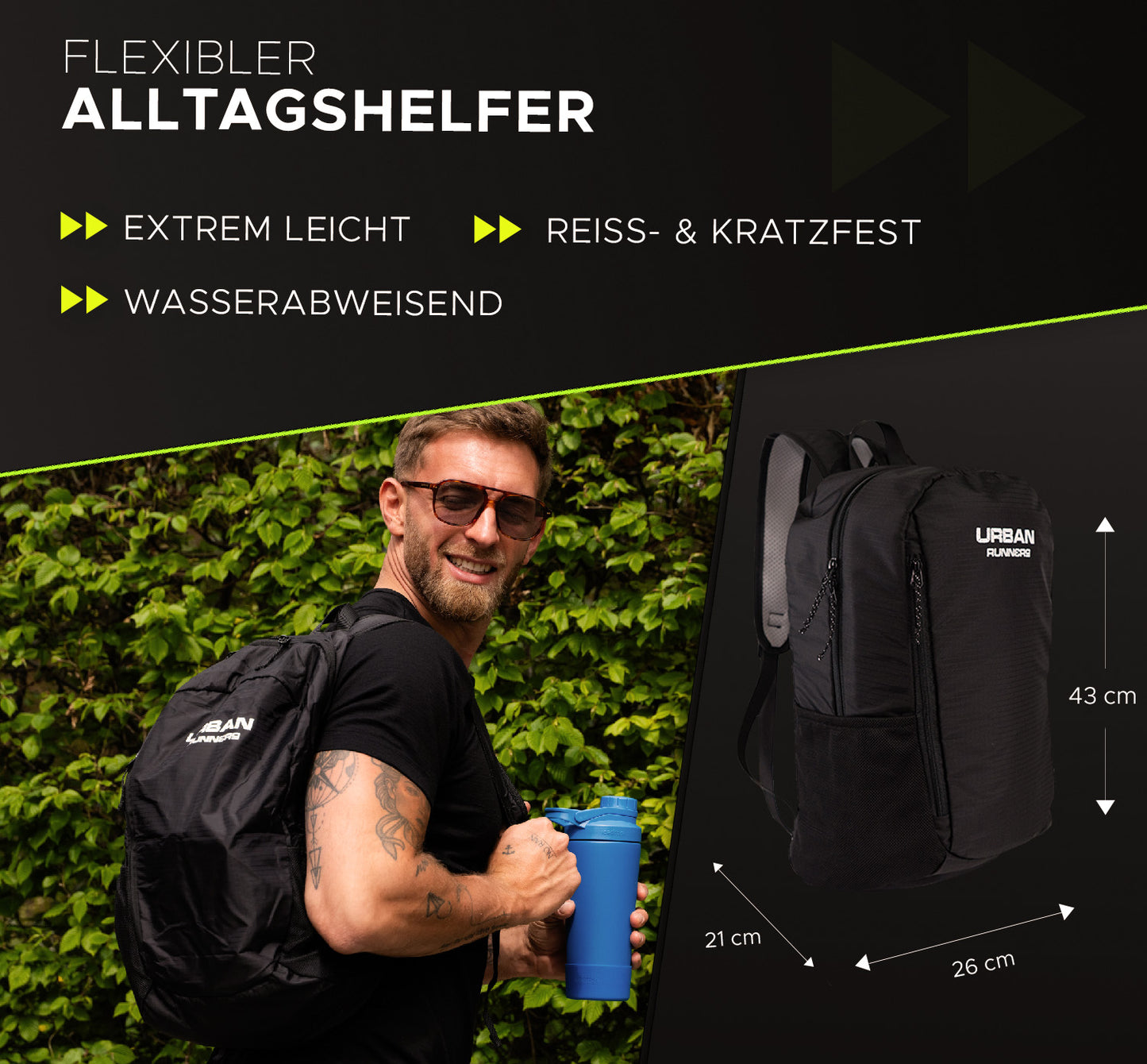 Urban Runners® Active Daypack 2.0